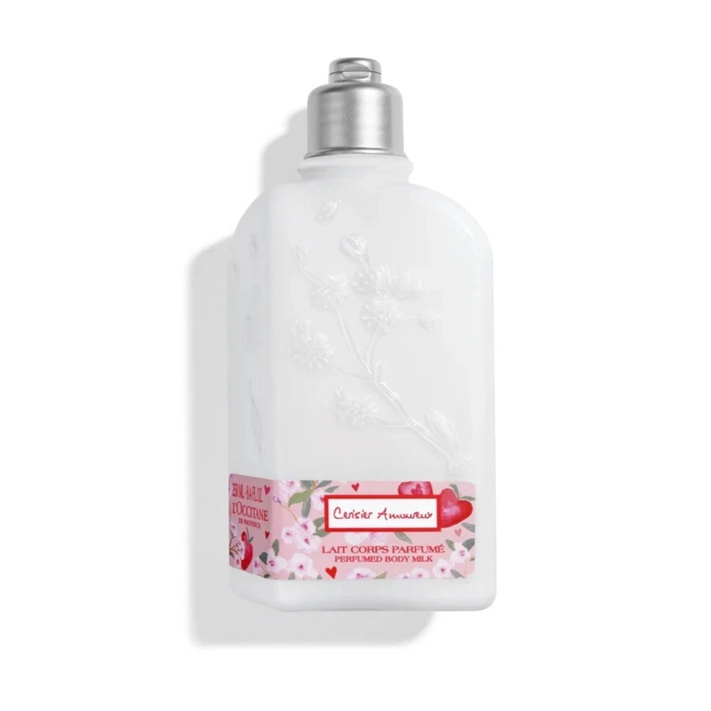 l'occitane strawberry 🍓& cherry blossom body lotion. limited edition & rare!